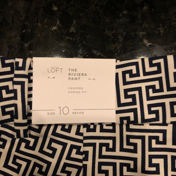 Loft “The Riviera Pant” Cropped Marisa Fit Size  10 Petite - Picture 2 of 5